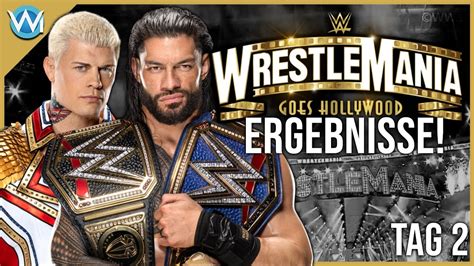 wwe wrestlemania 39 ergebnisse.